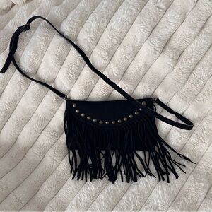 Real leather cross body purse western style purse